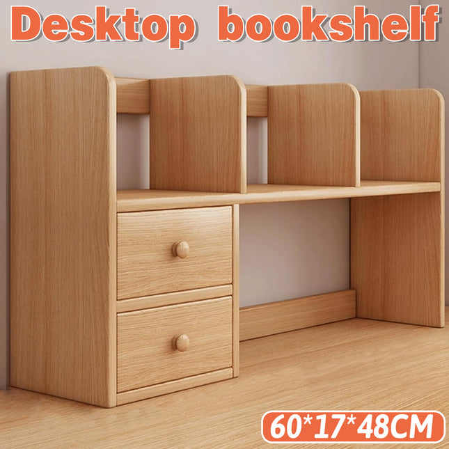 Bookcase Desktop Shelf Storage Organizer Rack Bookshelf for Desk and Table Use