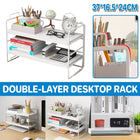 2 Tier Desktop Organiser Shelf Storage Rack for Desk Bedroom Makeup