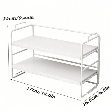 2 Tier Desktop Organiser Shelf Storage Rack for Desk Bedroom Makeup