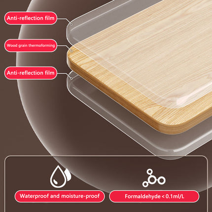 Monitor Riser Stand Wood and Metal with Storage Rack Easy to Install