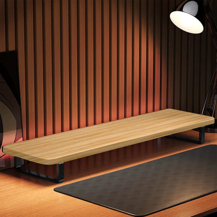 Monitor Riser Stand Wood and Metal with Storage Rack Easy to Install