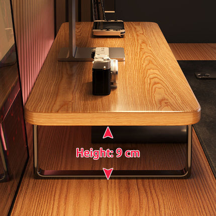 Monitor Riser Stand Wood and Metal with Storage Rack Easy to Install