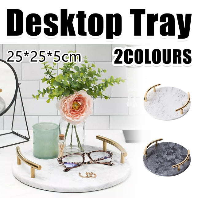 Creative Home Daily Use Desktop Tray Fruit Plate Flat Living Room Organizer