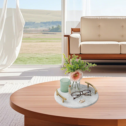 Creative Home Daily Use Desktop Tray Fruit Plate Flat Living Room Organizer