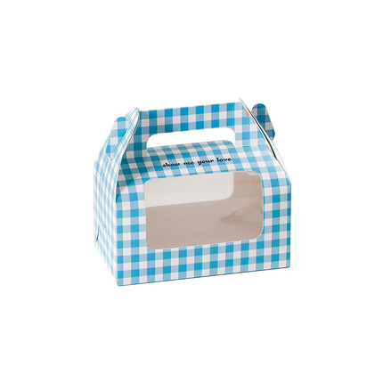 20PCS Handheld Dessert Packaging Boxes with Window for Cakes Cookies