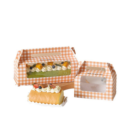 20PCS Handheld Dessert Packaging Boxes Windowed Anti Crush For Cakes Cookies