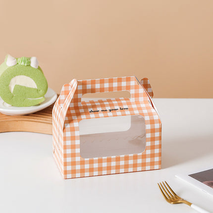 20PCS Handheld Dessert Packaging Boxes Windowed Anti Crush For Cakes Cookies