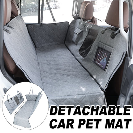 Detachable Waterproof Car Rear Pet Mat Non Slip Washable Seat Cover Dogs Cats