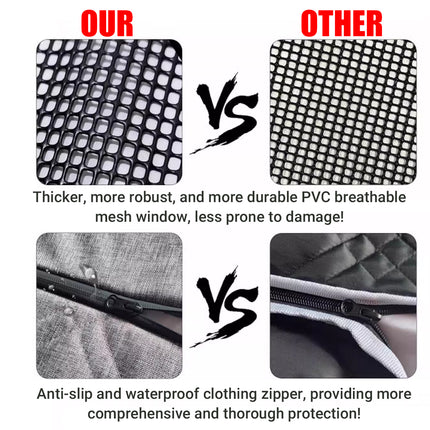 Detachable Waterproof Car Rear Pet Mat Non Slip Washable Seat Cover Dogs Cats