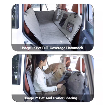 Detachable Waterproof Car Rear Pet Mat Non Slip Washable Seat Cover Dogs Cats