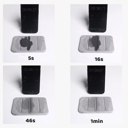 Water Absorbing Diatomite Soap Dish Tray Bathroom Sink Countertop Soap Holder