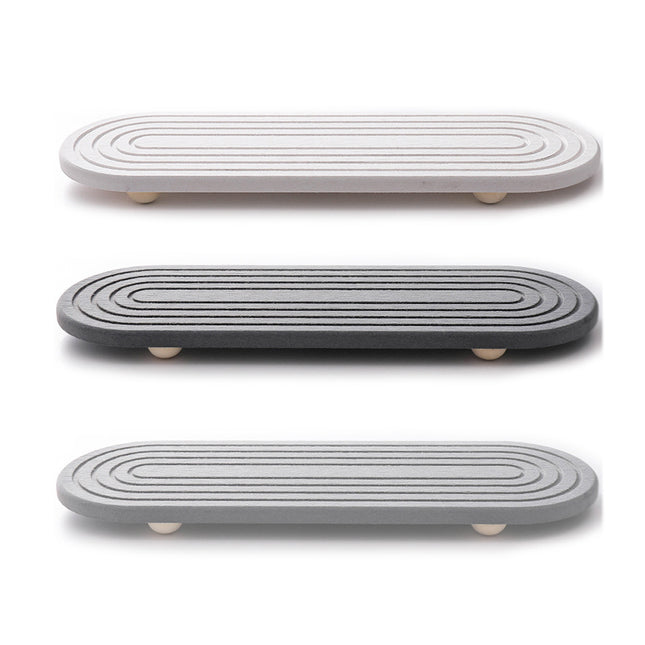 Nordic Diatomaceous Earth Tray Bathroom Sink Drying Mat 30x10cm