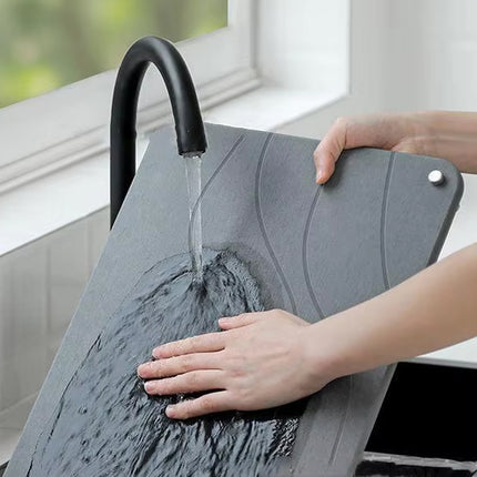 2PCS Diatomaceous Earth Dish Drying Mat Kitchen Countertop