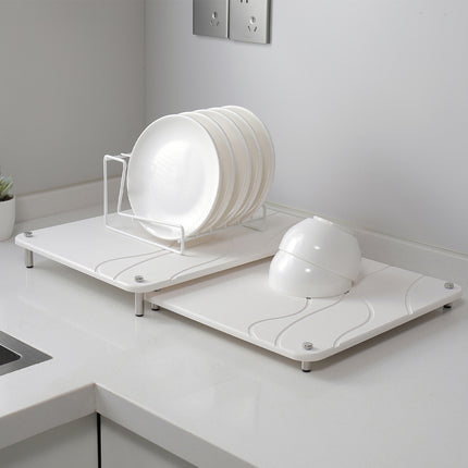 2PCS Diatomaceous Earth Dish Drying Mat Kitchen Countertop