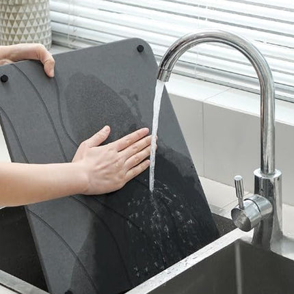 2PCS Diatomaceous Earth Dish Drying Mat Kitchen Countertop