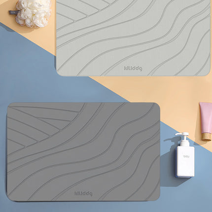 Diatomite Floor Mat Fast Dry Non Slip Bathroom Kitchen Entryway Fast Dry Rug