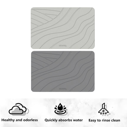 Diatomite Floor Mat Fast Dry Non Slip Bathroom Kitchen Entryway Fast Dry Rug