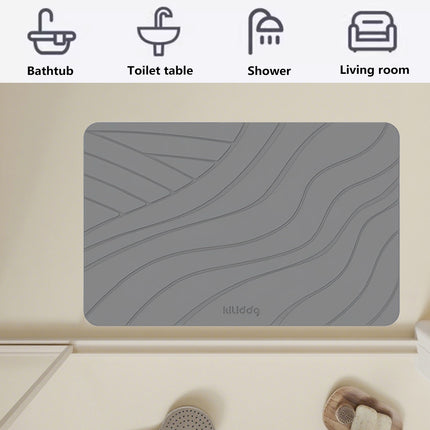 Diatomite Floor Mat Fast Dry Non Slip Bathroom Kitchen Entryway Fast Dry Rug