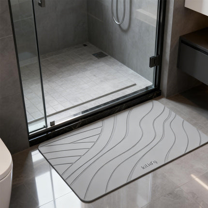 Diatomite Floor Mat Fast Dry Non Slip Bathroom Kitchen Entryway Fast Dry Rug