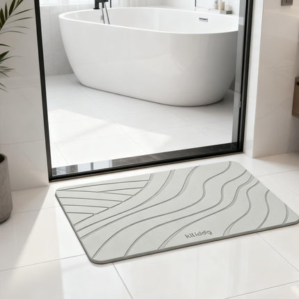 Diatomite Floor Mat Fast Dry Non Slip Bathroom Kitchen Entryway Fast Dry Rug
