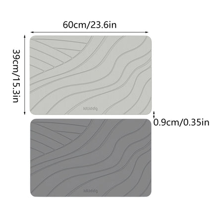 Diatomite Floor Mat Fast Dry Non Slip Bathroom Kitchen Entryway Fast Dry Rug