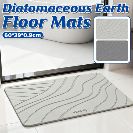 Diatomite Floor Mat Fast Dry Non Slip Bathroom Kitchen Entryway Fast Dry Rug