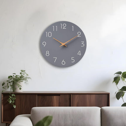 Digital Wall Clock Luxury Simple Living Room Decor Silent Quartz Hanging Watch
