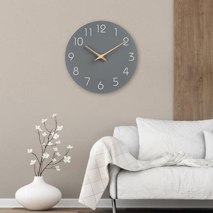 Digital Wall Clock Luxury Simple Living Room Decor Silent Quartz Hanging Watch
