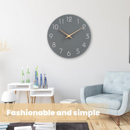 Digital Wall Clock Luxury Simple Living Room Decor Silent Quartz Hanging Watch