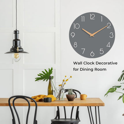 Digital Wall Clock Luxury Simple Living Room Decor Silent Quartz Hanging Watch
