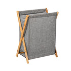 Wooden Collapsible Laundry Basket Dirty Clothes Storage Household Organizer