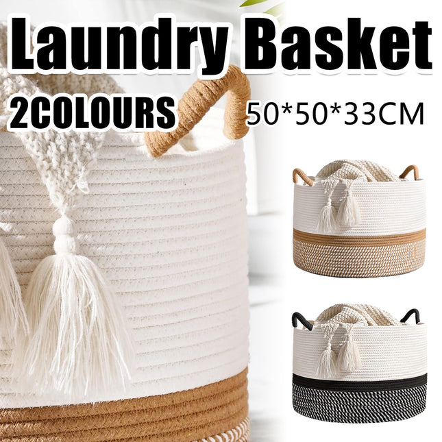 Foldable Large Laundry Hamper Dirty Clothes Basket Space Saving Durable For Home