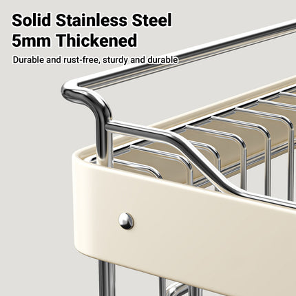 Multifunctional Dish Drying Drainer Stainless Steel for Kitchen Sink Counter Use