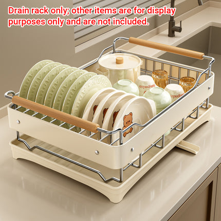 Multifunctional Dish Drying Drainer Stainless Steel for Kitchen Sink Counter Use