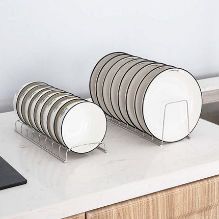 2pcs Stainless Steel Drainer Dish Rack Kitchen Dish Organizer Sink Storage Rack