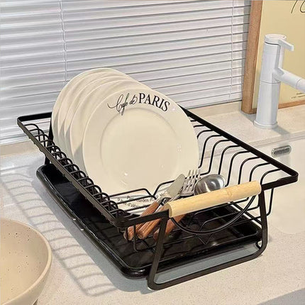 Dish Drying Rack Kitchen Sink Organizer Rust-Proof for Plates Bowls Utensils