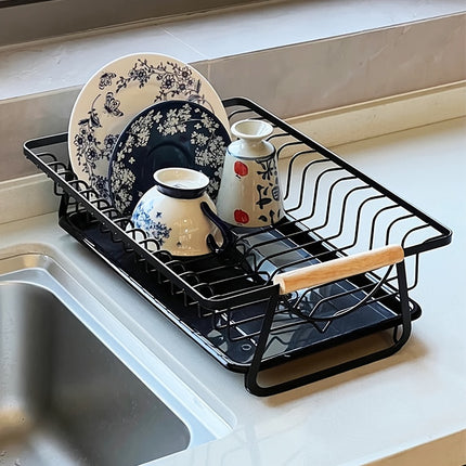 Dish Drying Rack Kitchen Sink Organizer Rust-Proof for Plates Bowls Utensils