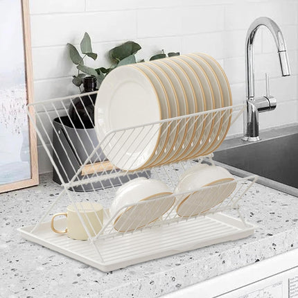 Kitchen Storage Rack Bowl Rack Household Draining Rack Multi-Functional Organizer