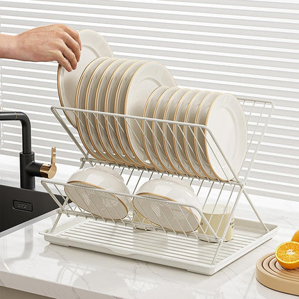 Kitchen Storage Rack Bowl Rack Household Draining Rack Multi-Functional Organizer