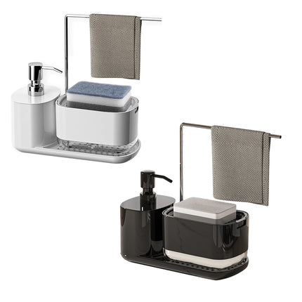 Hand Soap Liquid Press Dispenser Leak Proof For Kitchen Bathroom Easy Refill