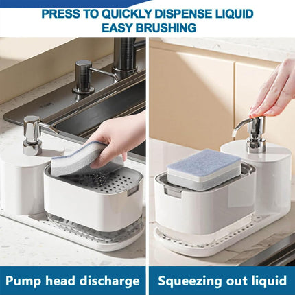 Hand Soap Liquid Press Dispenser Leak Proof For Kitchen Bathroom Easy Refill
