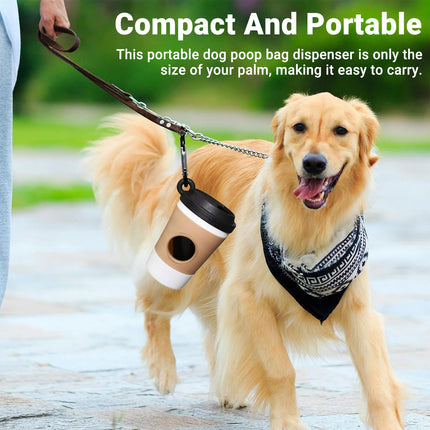Pet Waste Bag Dispenser Portable Dog Poop Bag Holder Outdoor Cleaning Accessory