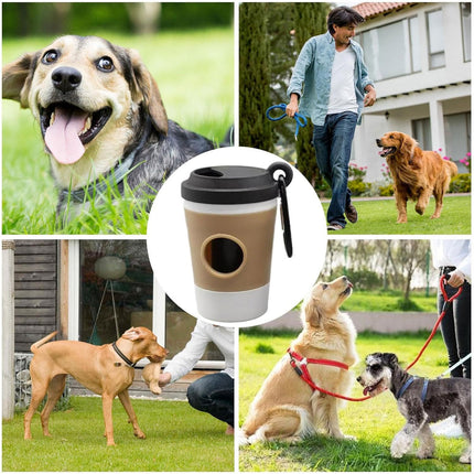 Pet Waste Bag Dispenser Portable Dog Poop Bag Holder Outdoor Cleaning Accessory