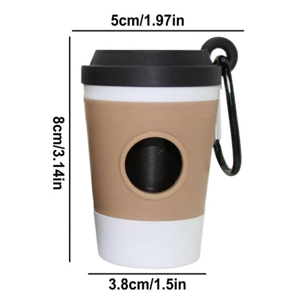 Pet Waste Bag Dispenser Portable Dog Poop Bag Holder Outdoor Cleaning Accessory