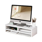 2 Sizes Home Office Computer Monitor Riser Stand Office Desk Storage Shelf