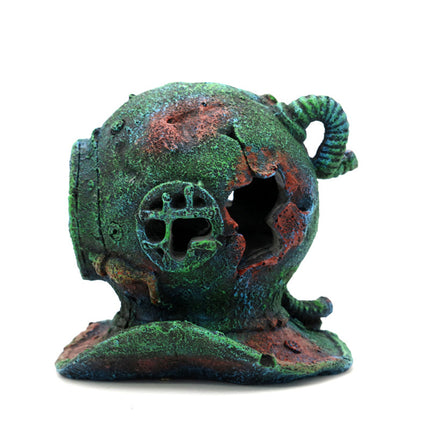 Diving Helmet Decoration Aquarium Ornament Fish Tank Landscape House Decor