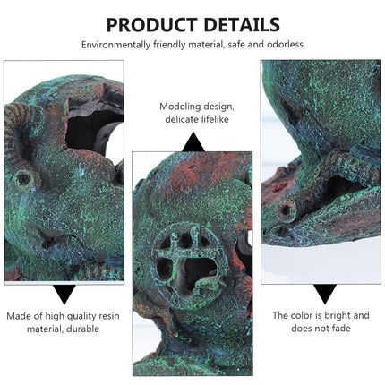Diving Helmet Decoration Aquarium Ornament Fish Tank Landscape House Decor