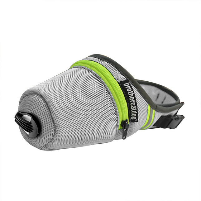 Adjustable Breathable Dog Muzzle with Reflective Strip Zipper Design S/M/L