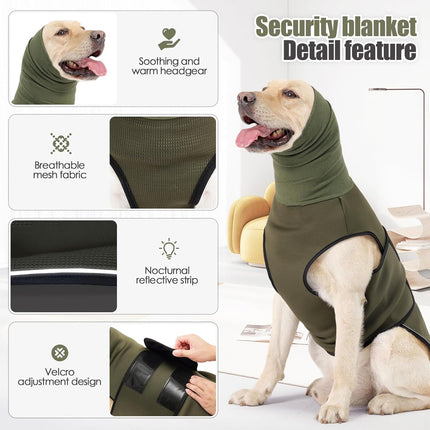 Calming Dog Vest for Stress Relief Travel Thunder Wrap Jacket for Medium Large Dogs