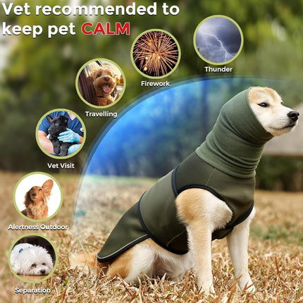 Calming Dog Vest for Stress Relief Travel Thunder Wrap Jacket for Medium Large Dogs